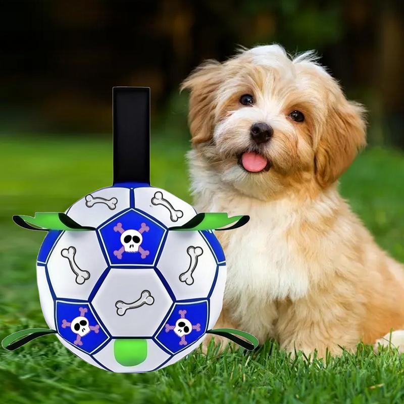 Dog Toy Ball Outdoor Dog Training Toy Soccer Ball Smallto Large Animals Tug Of War Companion For Backyard Lawn Yard Beach Garden