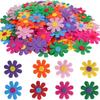 100pcs Felt Cloth Flower Applique Stickers Mixed Color Petal Stickers Children DIY Scrapbook Decoration DIY Hair Clips Daily Toy