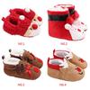 Kids Baby Boys Girls Xmas Christmas Slippers Winter Warm Indoor Slip On Shoes