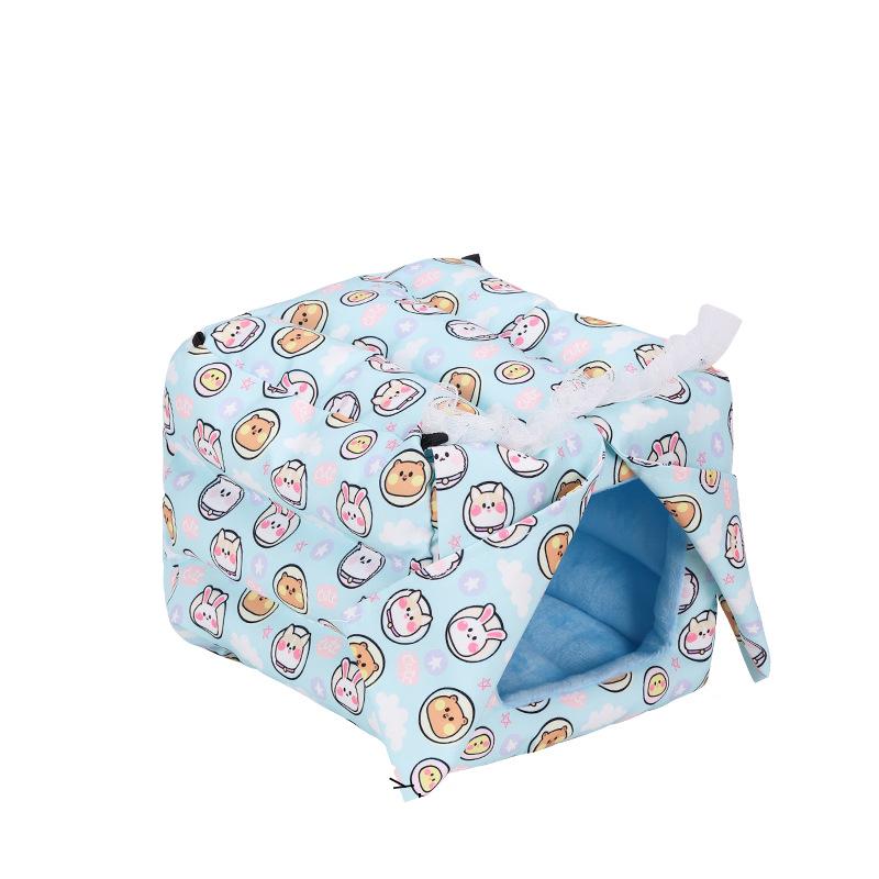 Plush Warm Bird Bed Hanging Bird Nest Snuggle Velvet Shed Tent Cage Fluffy Hut Winter Sleeping Hideaway Hammock House for Parrot S