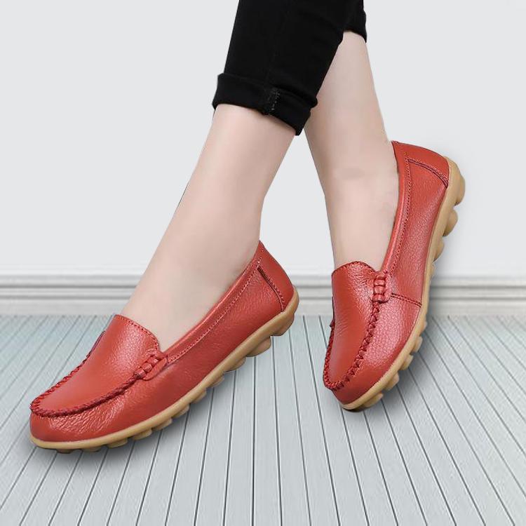 large size womens flat shoes