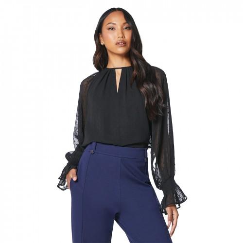 Principles Top Dobby Keyhole da donna/signora 18 UK verde