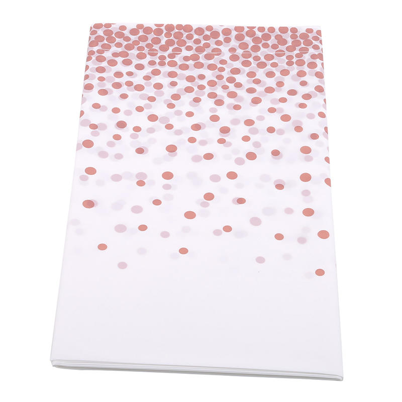 Tablecloth Bronzing Black Dot Table Cover For Adult Happy Birthday Party Supplies Wedding Decoration Christmas Decor