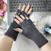 Knitted Fingerless Glove Elegant Lace Thermal Gloves Comfort  Fit Lengthen Mittens  Keep Warm