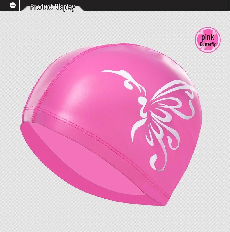 Shen Yu Waterproof Elastic Swim Cap with Ear Protection for Long Hair - Unisex, Non-Tight, Multi-Color