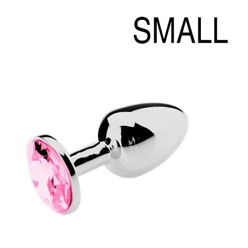 Plug Bijou Strass Rose - SMALL 6.5 x 2.7cm - Generique - Bijoux Anal