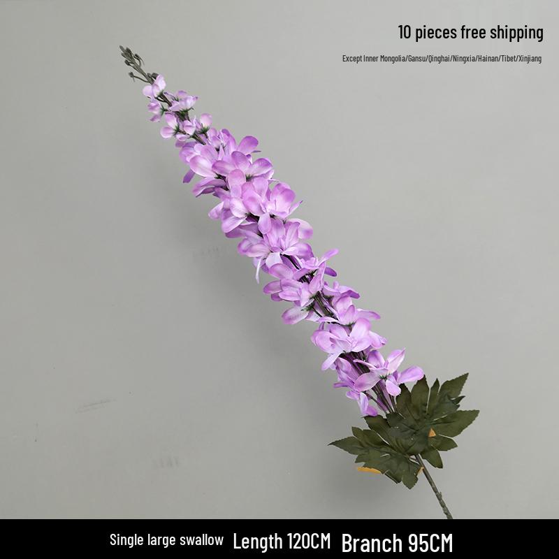 Purple Floral Wedding Arrangement - Silk Hydrangea, Rose, Bamboo Leaves & Grass for Flower Arches