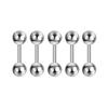 2/5/10Pcs Medical Stainless Steel Labret, Lip Piercing Jewelry Tragus Cartilage Ear Studs Earrings For Women / Men Trend