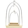 Parrot Wooden Perch Safe Healthy Training Stand Hanging Swing Toys Bird Supplies To Relieve Boredom
