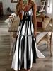 2023 Women's Summer Cross-Border Fashion Loose Color Block Camisole Dress