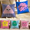 A Happy Facial Expression Image Cushion Cover Pillowcase Antidustmite Living Room Sofa Decor Cushion Room