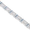 Moonstone & Swiss Blue Topaz Bracelet: Dainty 925 Sterling Silver Jewelry