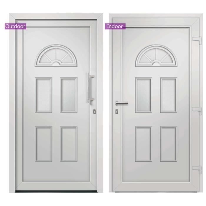 VidaXL Front Door White 88x200 Cm