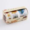 Beautiful Flower Anime Washi Tape Set 9cm Diy Decoration Scrapbooking Planner Masking Adhesive Tape Label Sticker Stationery