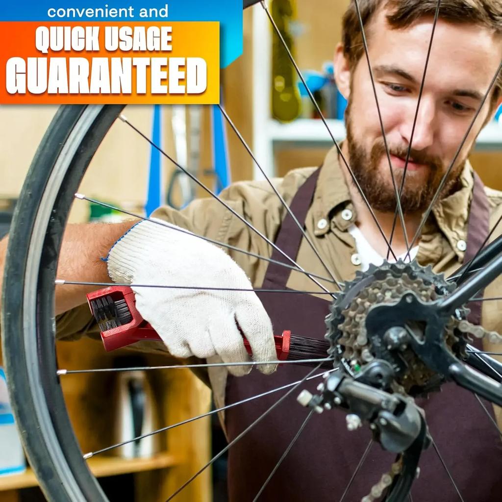 1Pc Motorcycle Chain Washer Universal Rim Care Tire Cleaning Brushes Bicycle Chain Dirt Clean Brushes Gear Maintenance Tool