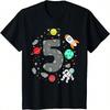 Kinder 3. Geburtstag Rakete Astronaut Astronomie 3 Jahre Alt Geburtstag T-Shirt
