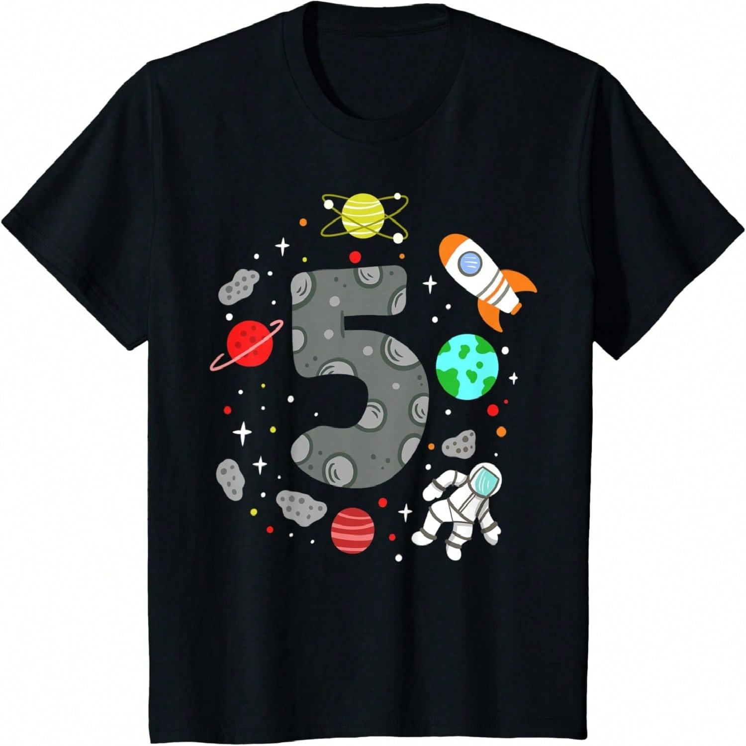 Kids 3th Birthday Rocket Astronaut Astronomy 3 Year Old Birthday T-Shirt S разноцветный
