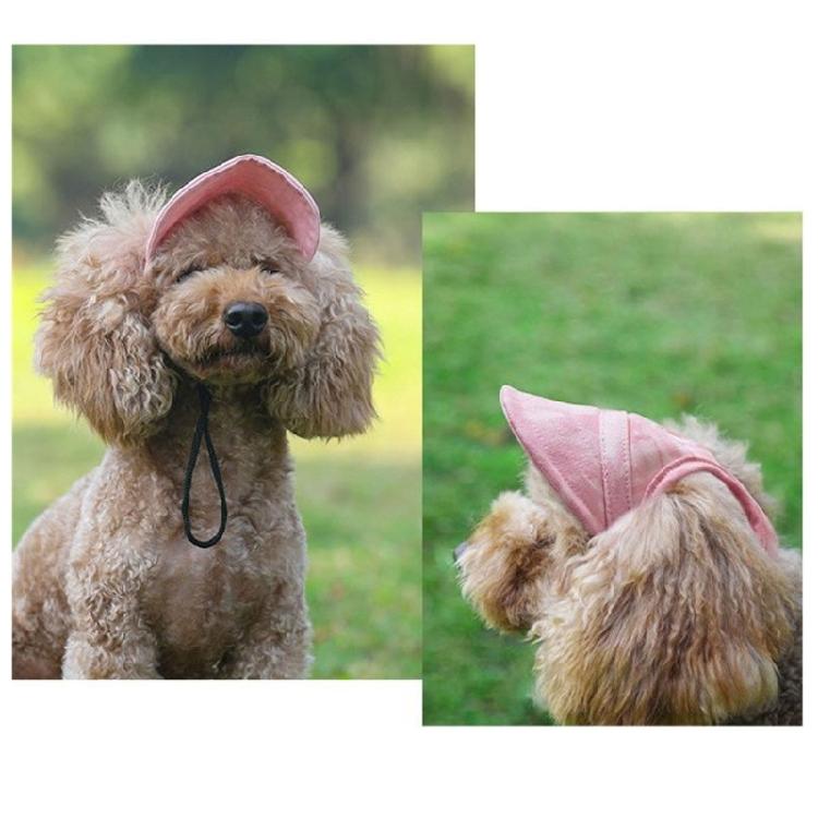 Dog Hat Outdoor Activity Sun Protective Hat for Bichons Adjust Rope Dogs Hat