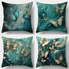 Single Sided Printed Cushion Cover Pearl Butterfly Soft Polyester Fabric Living Room Sofa Bedroom Bedside Pillowcase