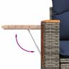 4 Piece Outdoor Sofa Set with Cushions Grey Poly Rattan