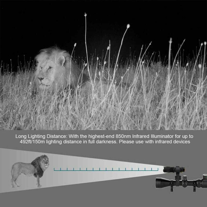 IR 850nm/940nm Infrared Flashlight Torch Hunting Radiation Night Vision light Zoomable Tactical Flashlight Torch Waterproof Lamp
