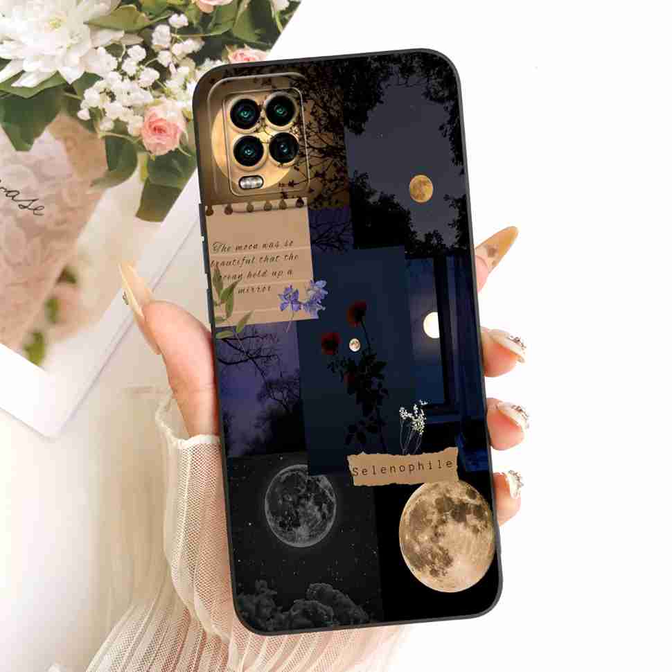 For Xiaomi Mi 10 Lite 5G Case Soft Silicone Retro Print Back Cover For Xiaomi Mi 10Lite M2002J9G M2002J9S Phone Cases