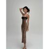 Lace Patchwork Maxi Dresses For Women Fashion Sexy Streetwear Straps Sleeveless Slash Neck Side Split Long Vestidos Robes Female