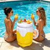 Aufblasbarer Bierbecher Eisbehälter für Sommer-Poolpartys
