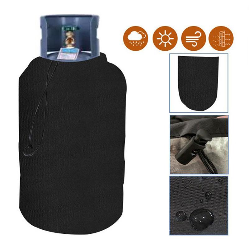 Outdoor Gas Tank Cover Propane Tank Cover 210D Moisture, Dust, And Sun Protection Cover Drawstring Closure For Patio, Outdoor