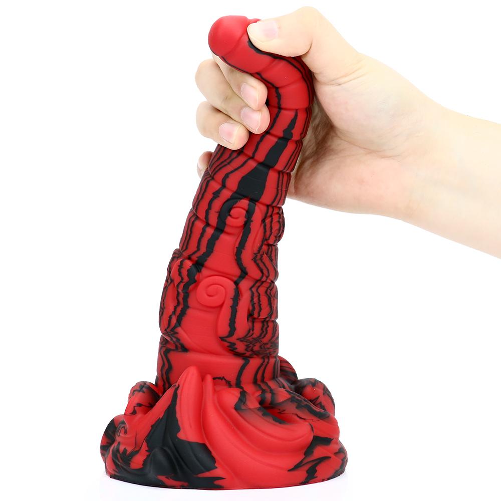 Animal Shaped Liquid Silicone Imitation Real and Fake Dildo, Oversized, Long and Thick Anal Plug, Masturbator, Adult Sex Toy