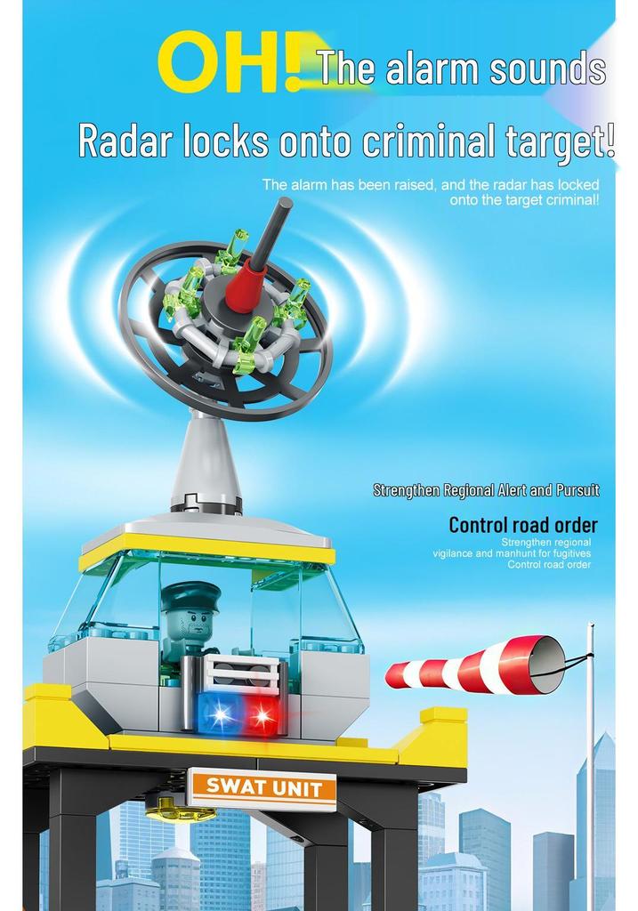 Fang Cheng SWAT Police Car & Motorcycle Building Blocks - Educational Toy for Boys