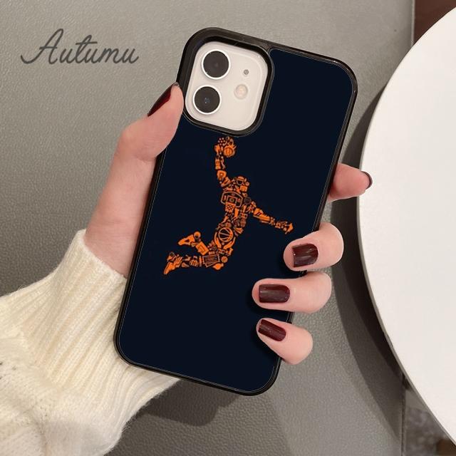 Sport Basketball Art Phone Case for iPhone 11 12 13 14 Pro Max Mini X XR XS SE 2020 6S 7 8 Plus Samsung Galaxy S21 S22 Shell