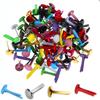 200Pcs Mini Metal Brads Multicolor Durable Paper Fasteners for DIY Project Scrapbooking Office School Paper Crafts Supplies