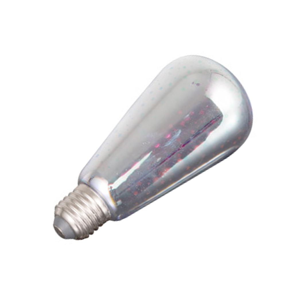 3D Colorful Firework Stained Glass Light Bulb 125lm Vintage Edison Bulb Last Up To 30000H Disco Light Bulb Star Shine Decoration