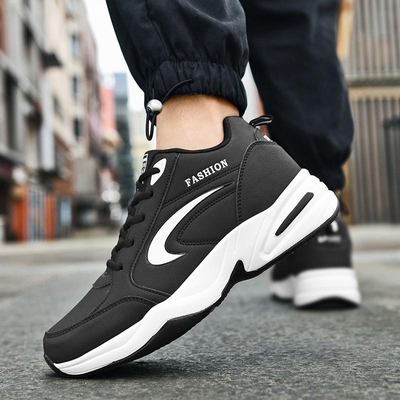 Increase height in autumn Casual running sneakers Breathable invisible increase shoe tide