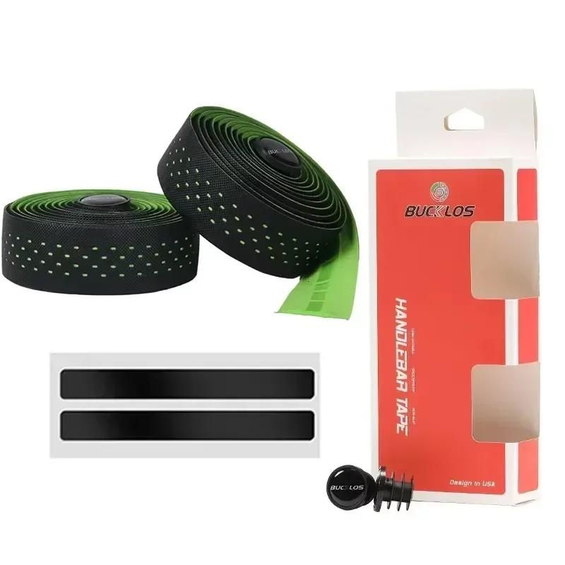 BUCKLOS Silicone Road Bike Handlebar Tape PU EVA Gravel Bicycle Handlebar Tape Speed Handle Bar Wrap Soft Race Bike Bar Strap
