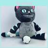 Cute Cheshire Cat Plush Figure 25cm Soft Cartoon Animal Toy For Wonderland Fans