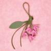 Hanger Flower Pu Leather Pendant Car Keyring Bag Pendant Lovely Leather Keychain  Bag Ornament