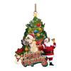 Fun Festive And Cartoon Dog Santa Hanging Ornaments For Christmas Tree And Decoration Vehicle