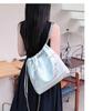 Y2K Drawstring Bow Bag: Soft Leather, Large Capacity, Cute Versatile Shoulder Commuter Bag (2025)
