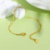 Adjustable Stainless Steel Snake Chain Bead Bracelet for Women,Handmade Cute Thin Dainty Wrist Bracelets
