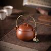 Raw Ore Purple Clay Pot Handmade Beam Pot Retro Simple Brewing Teapot Kung Fu Tea Set Filter Large Capacity Teapot Single Pot
