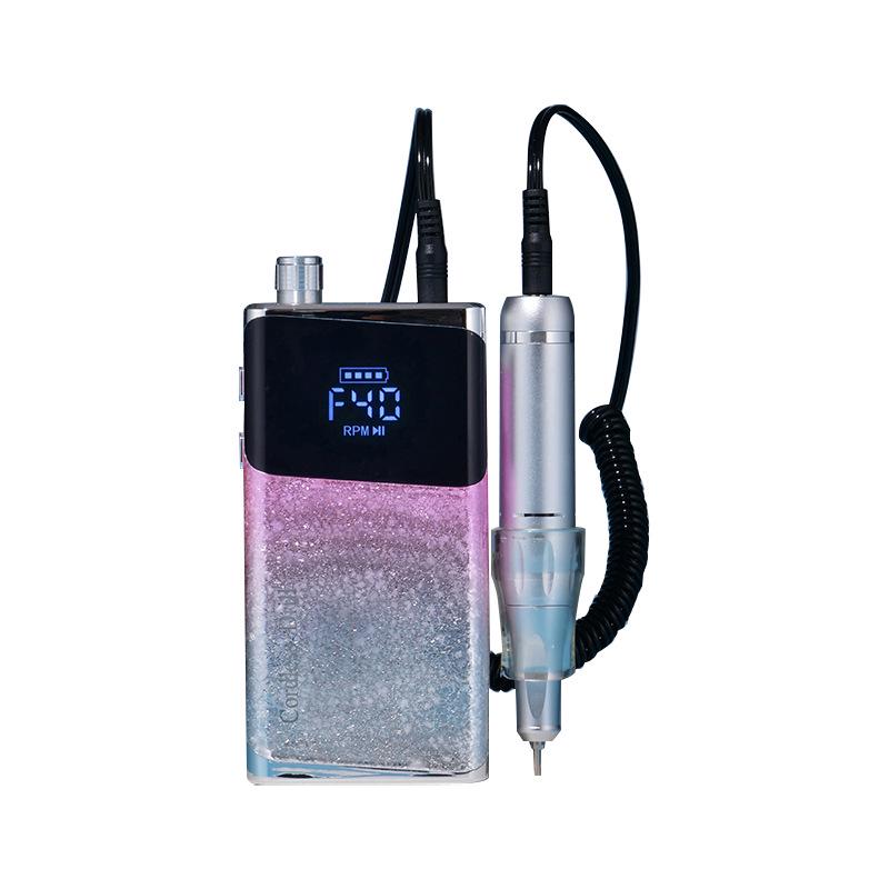 

Ice Crystal Gradient Electric Nail Grinder - 40000 RPM, No-Heat Manicure Polisher