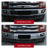 2pcs Chrome Front Bumper Corner Panel Trim Decor Cover For Ford F-150 F150 2015+