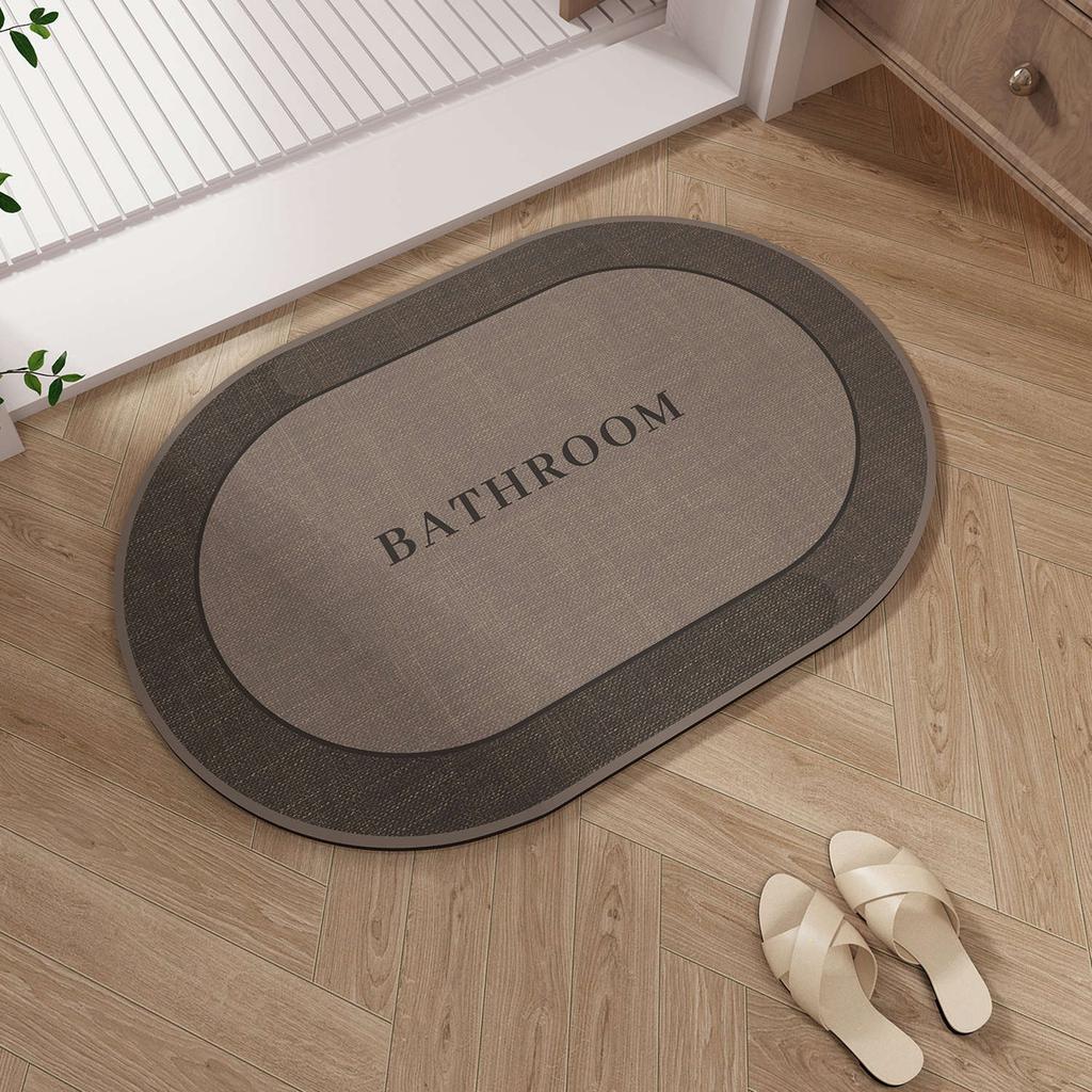 Bathroom Linen Floor Mat, Toilet, Toilet Door Strong Absorbent Non-Slip Foot Pad, Toilet Door Quick-Drying Carpet