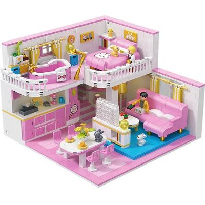 LIN07 Mini Block králíkárna DZ6103LI, smíšené barvy, oblíbené korejské hračky
