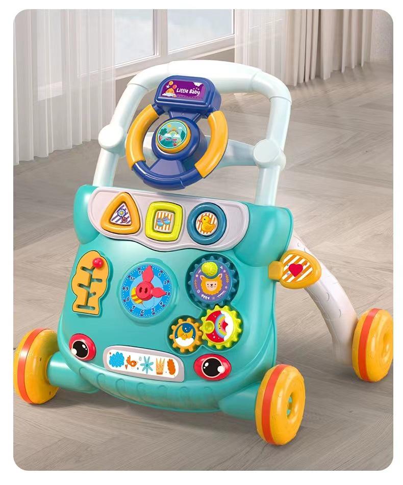 Verstellbarer Lauflernwagen für Babys mit Musik