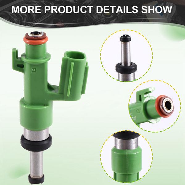 Set of 4 Fuel Injectors 23250-0S010 Compatible with Toyota Tundra