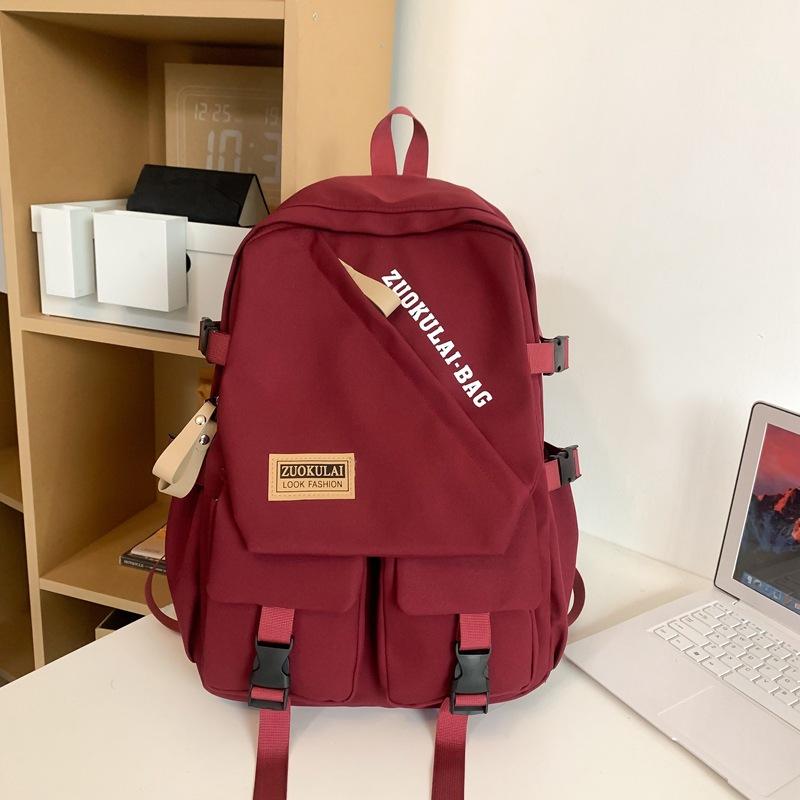 Boys' High value Schoolbags  High School Students' Juvenile Backpacks  and Women's Large Capacity Joker Junior High School Students' Backpacks.