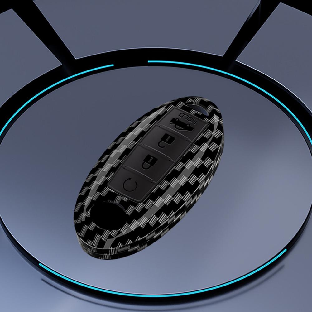 ABS Carbon Fiber Car Key Case Cover For Qashqai X-Trail T32 T31 Juke J10 J11 Kicks Tiida Pathfinder Note Infiniti